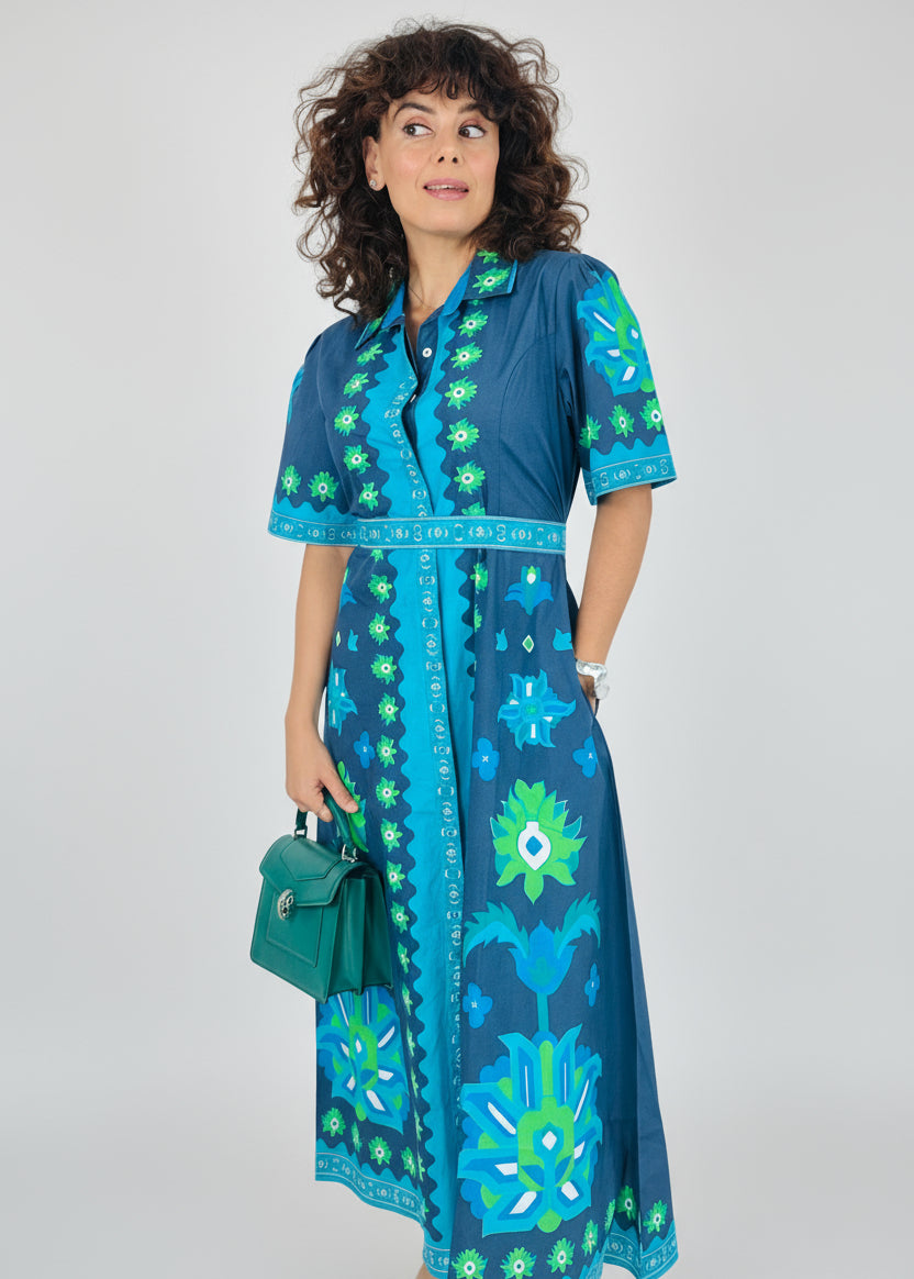 CHELSEA SHIRTDRESS | IZNIK NAVY IslaPayal CHELSEA SHIRTDRESS | IZNIK NAVY IslaPayal
