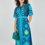 CHELSEA SHIRTDRESS | IZNIK NAVY