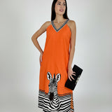 CABO MIDI | ZEBRA ORANGE