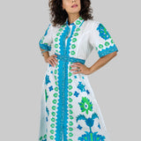 CHELSEA SHIRTDRESS | IZNIK WHITE