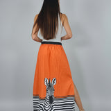 AIX SKIRT | ZEBRA ORANGE