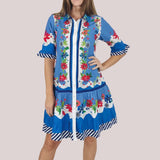 LISBON MINI | PASSIONFLOWER- FRENCH BLUE