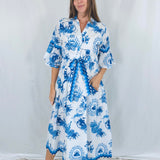 CAPE MIDI | PICNIC BLUE