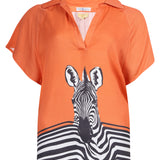 VERONA TOP | ZEBRA ORANGE
