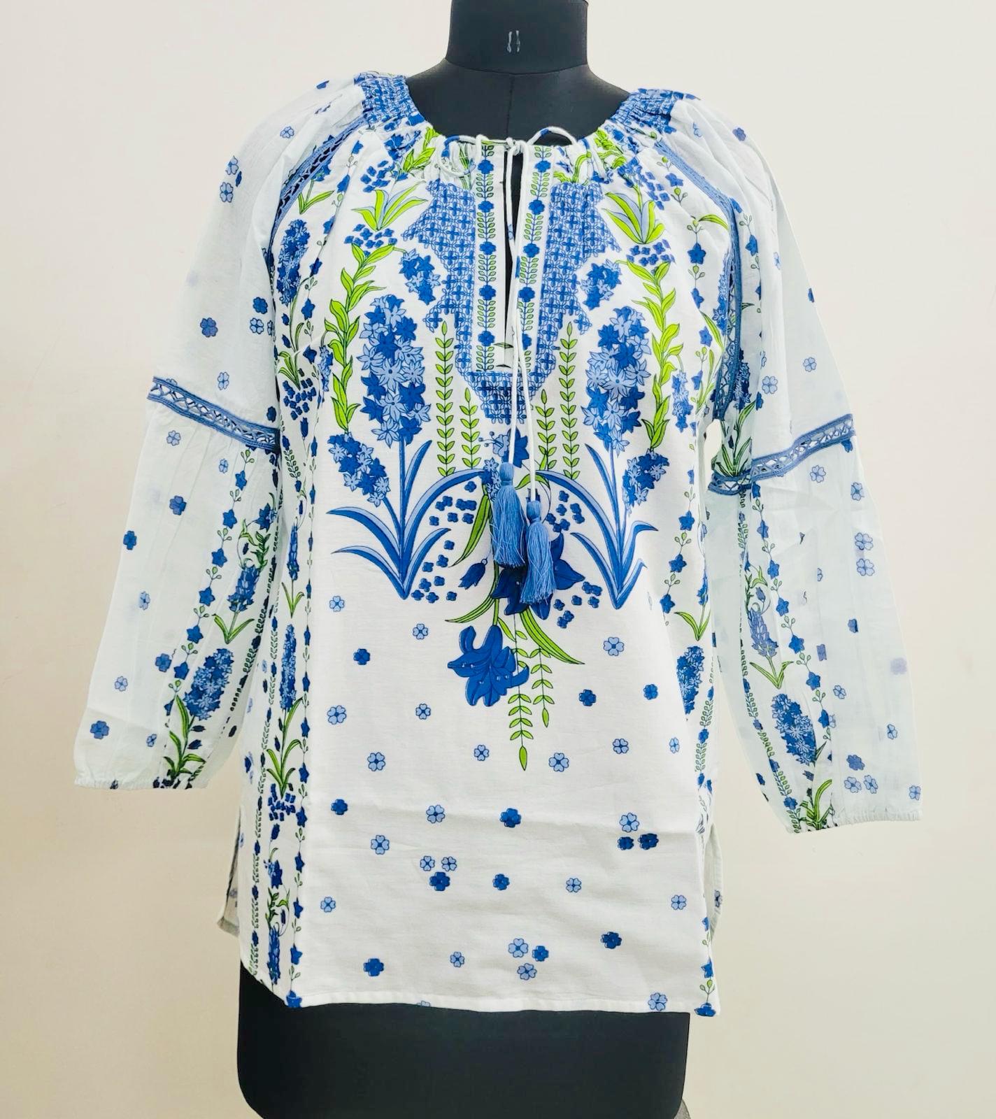 GOA TOP | HYACINTH BLUE