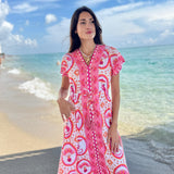 ISLA MAXI | MONKEY CHINOISERIE PINK
