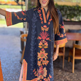 ASPEN MIDI | CHINTZ NAVY