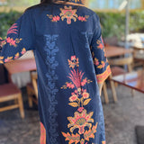 ASPEN MIDI | CHINTZ NAVY